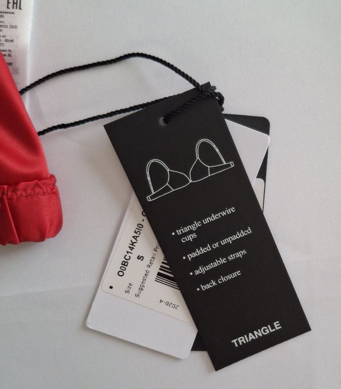 Soutien-gorge triangle rouge effet satiné - Guess - Neuf avec étiquette - photo numéro 5
