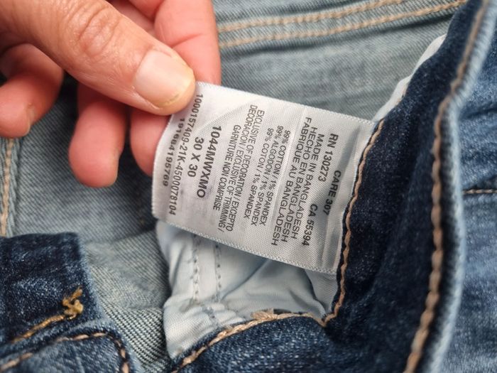 Jean Wrangler bleu Taille 30x30 (mesures en photos) - photo numéro 7