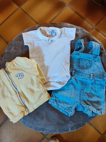 Ensemble tartine et chocolat avec son sac et étiquette 6 mois