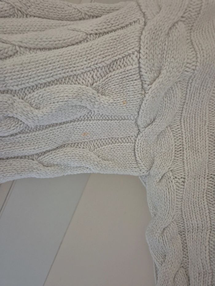 Pull court blanc hollister - photo numéro 3