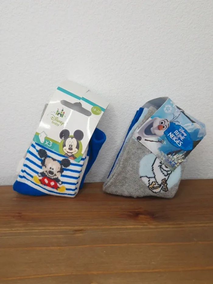 Chaussettes Disney | 6 paires | garçon taille 18 / 20