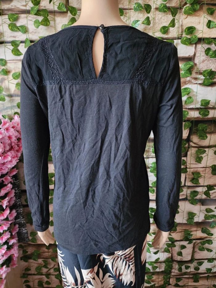 🌸Tshirt ML Noir Promod Taille 40 🌸 - photo numéro 3