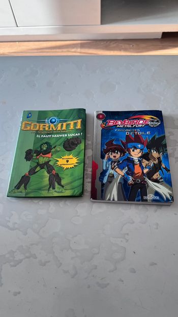 Lot de 2 livres jeunesse – Gormiti & Beyblade Metal Fury – Tome 1