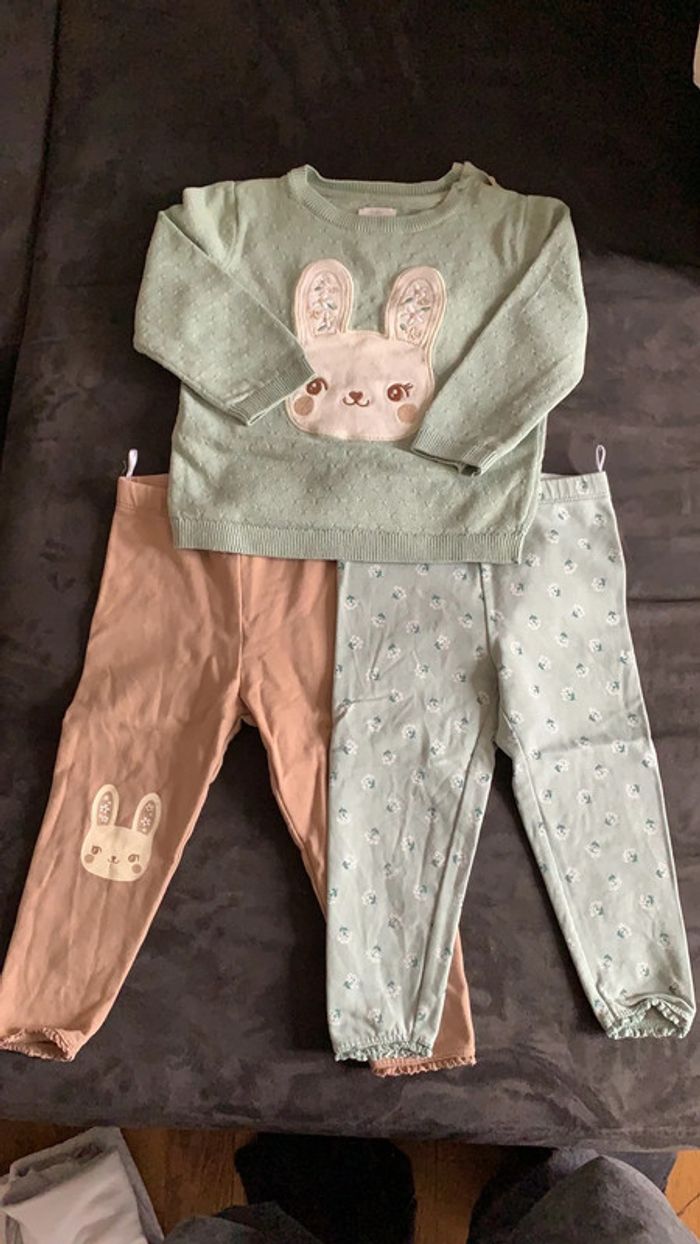 Ensemble fille 18 mois C&A