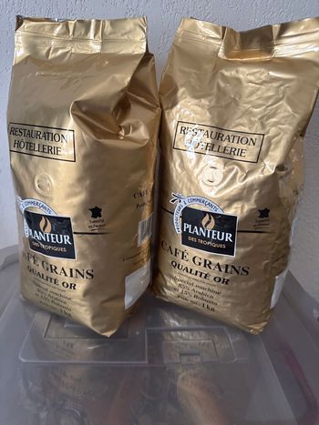 Café grains planteur 