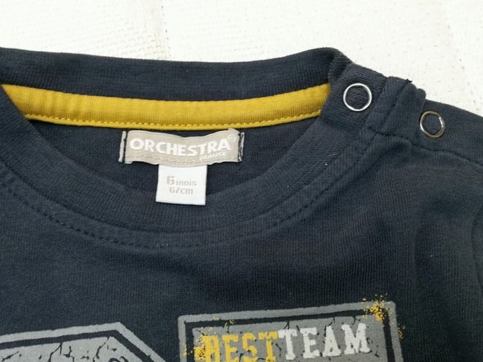 Tshirt ML marine Orchestra 6M - photo numéro 3