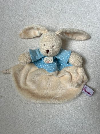 Doudou plat lapin pommette