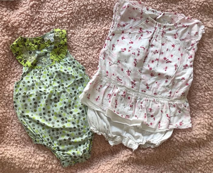 Lot 2 barboteuses body