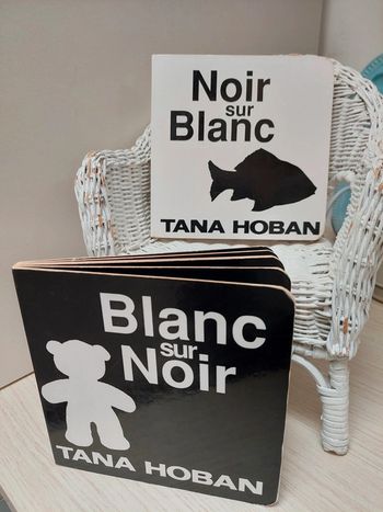 Lot de 2 livres Tana Hoban Blanc sur noir