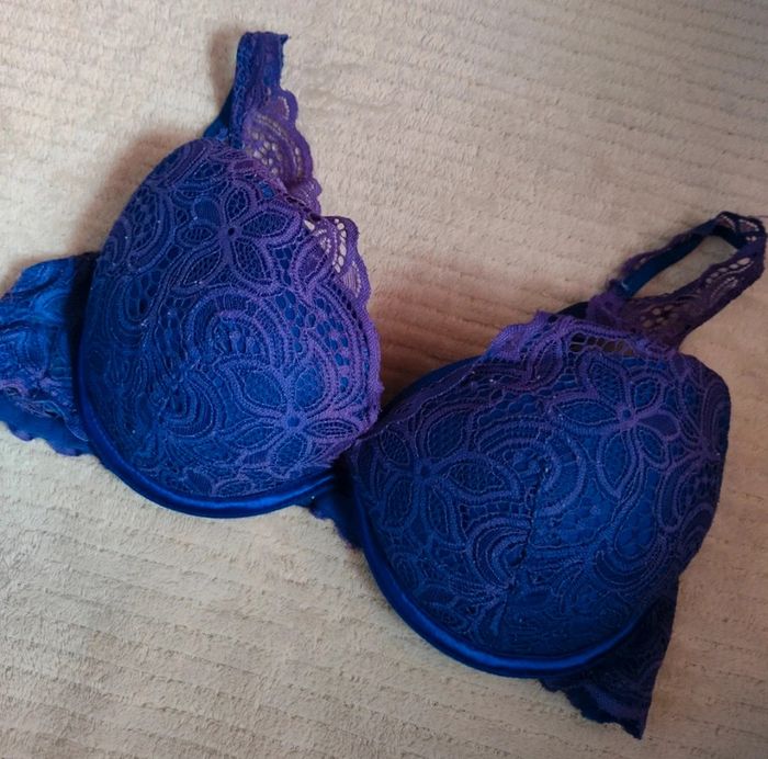 Soutien-gorge bleu indigo In Extenso - photo numéro 6