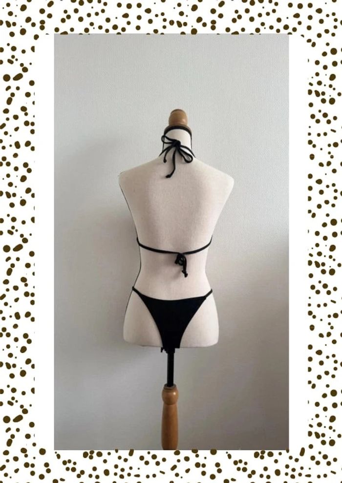 Bikini noir et doré Shein – Taille L – Neuf avec étiquette - photo numéro 2