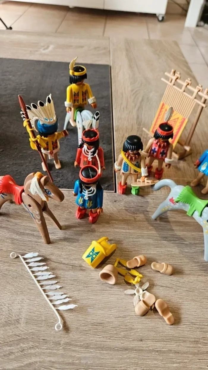 bisons et indien playmobil - photo numéro 2