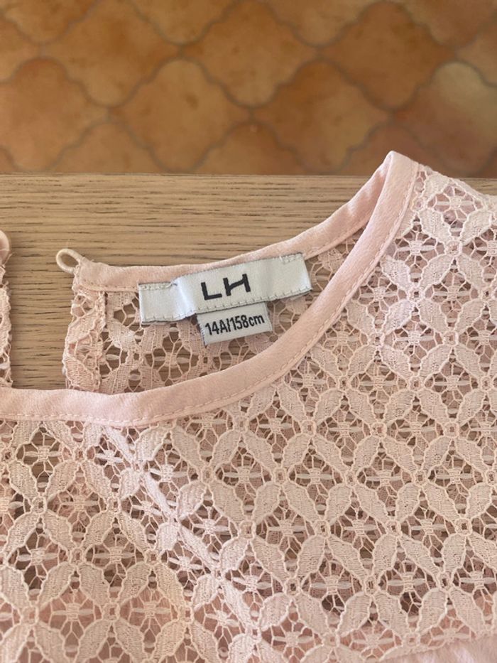 Jeans noir strass 14 ans Mek et Blouse rose - photo numéro 3