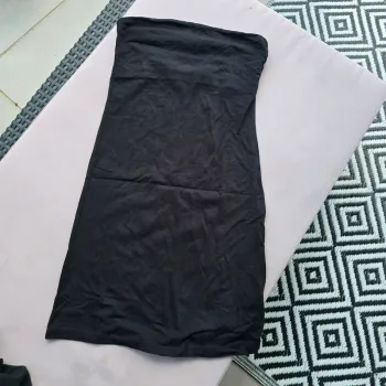 Top long tunique bandeau h&m taille s 34 36 noir