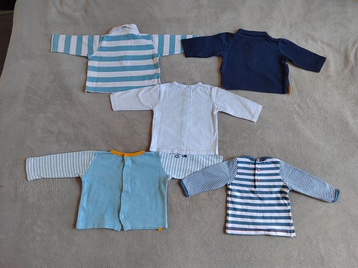Lot 5 T-shirt manches longues 3 mois - photo numéro 2