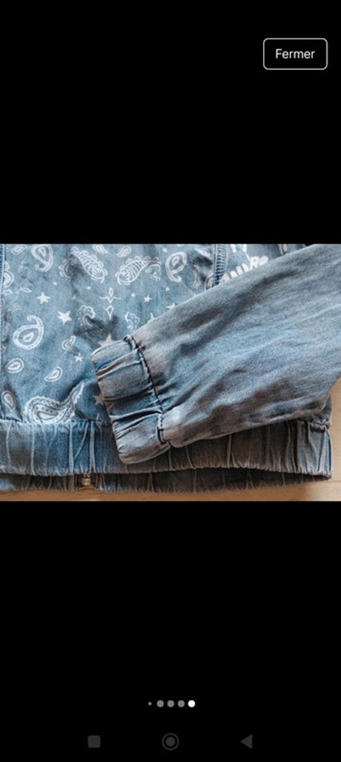 Veste zippée en jean - photo numéro 14
