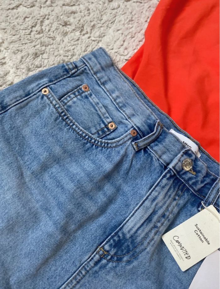 Jupe en jeans MNG taille m - photo numéro 4