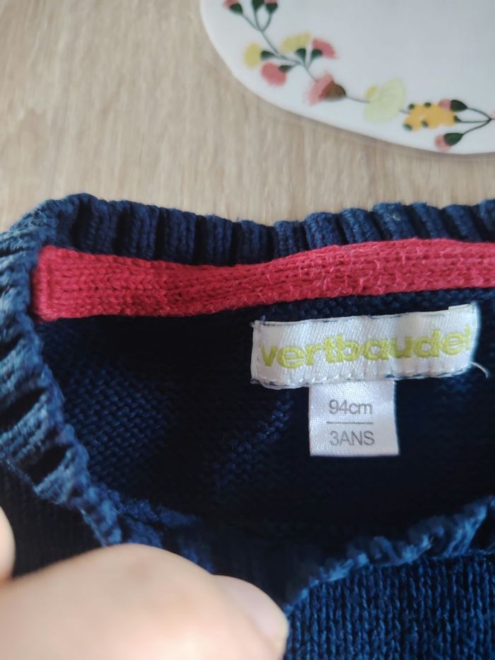 Lot de 2 pulls en coton 3 ans Vertbaudet tbe - photo numéro 8