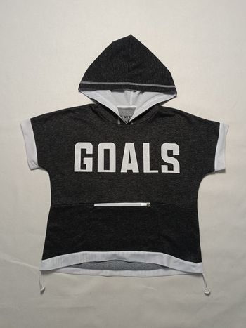 🖤 T-shirt à capuche Jennyfer – Fille – Taille S – Noir & Blanc