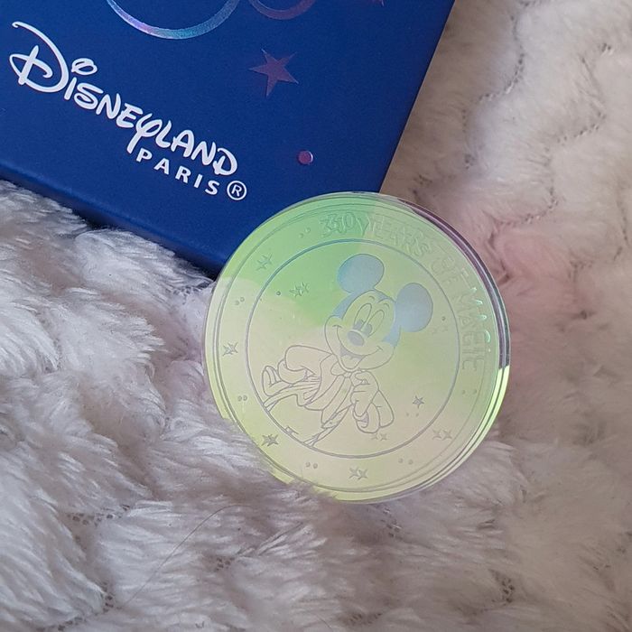 Pièce de collection en verre arribas mickey disneyland paris 30 ans - photo numéro 2