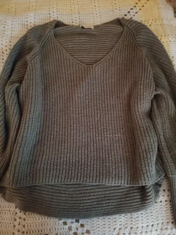 bécool knitted gray sweater