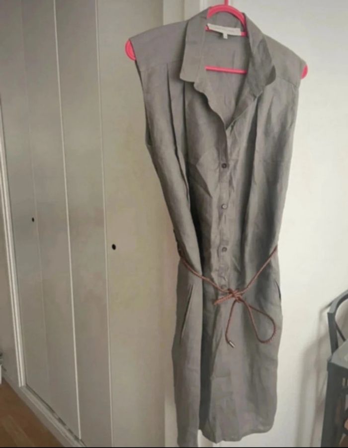 Robe en lin et ceinture Gérard Darel - photo numéro 5