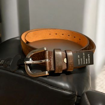 Ceinture en cuir véritable, authentique et durable – Accessoire élégant et intemporel taille 95 cm