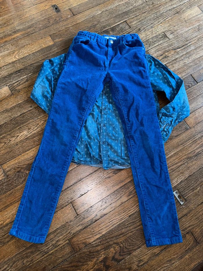 Chemise et pantalon velour Monoprix  12 ans - photo numéro 3