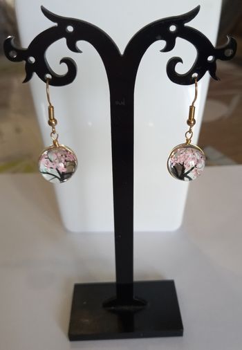 Boucles d'oreilles cerisier japonais