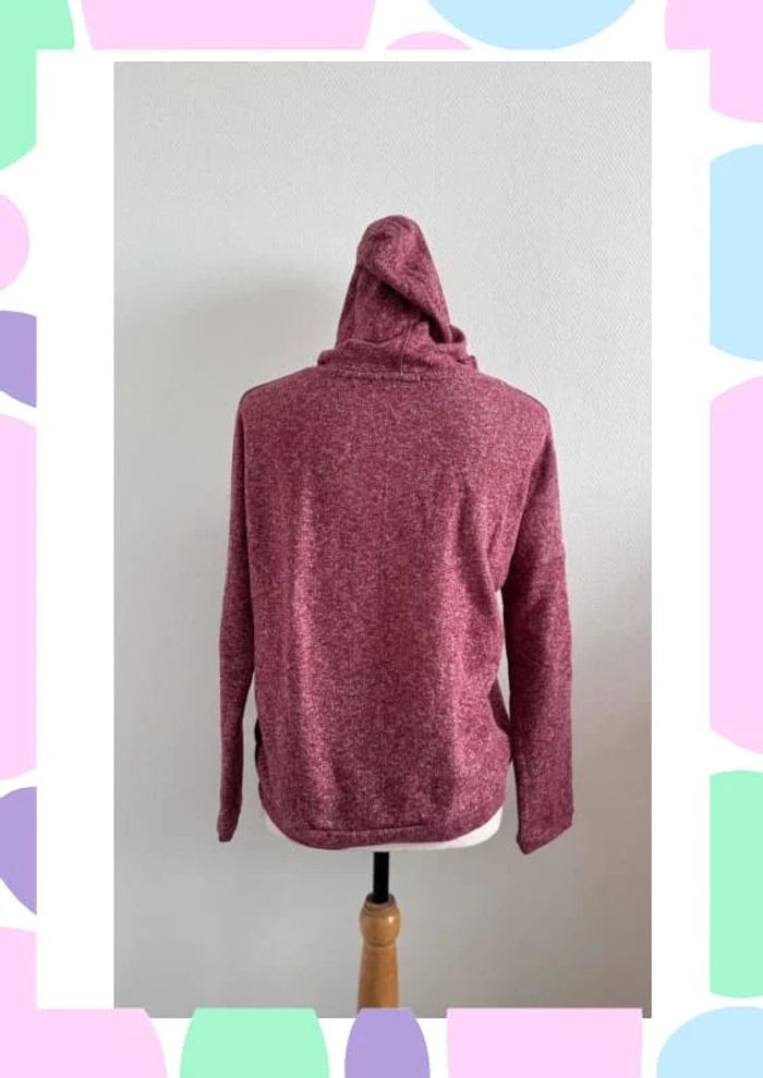 Sweat à capuche bordeaux - photo numéro 3