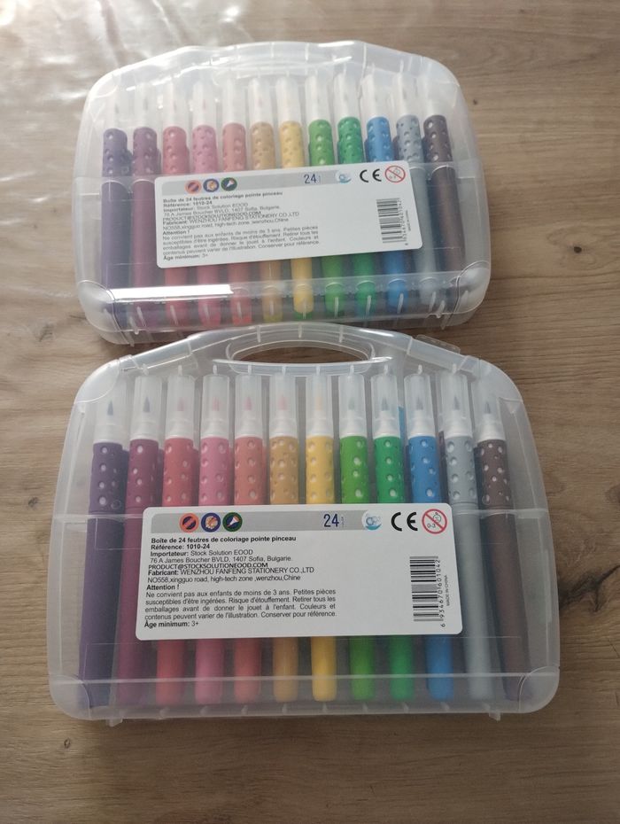 Lot de 2 boites de feutres neuf - photo numéro 2