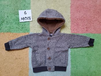 Veste à capuche chaude - 6 mois - TBE - JBC