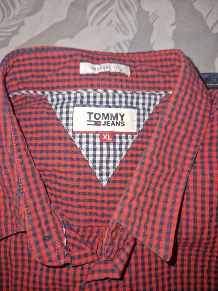 Chemise Tommy Hilfiger  rouge Xl Slimfit - photo numéro 3