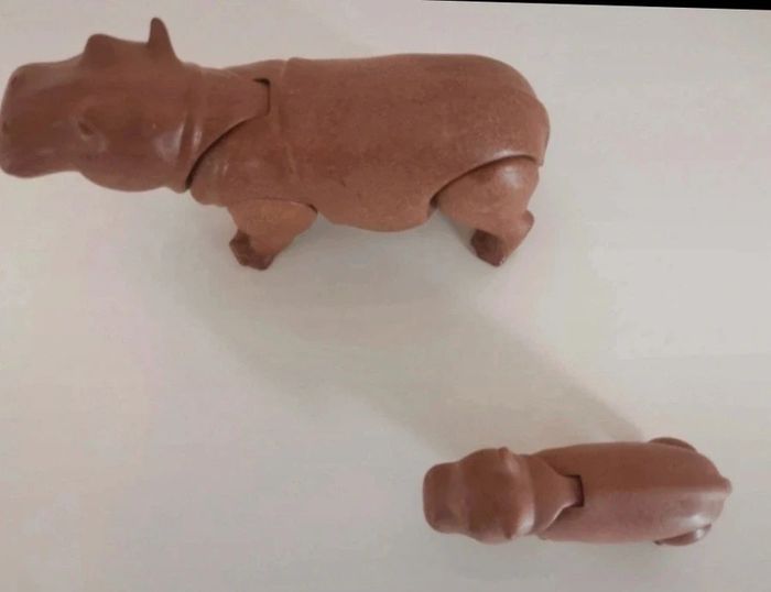 Playmobil lot animaux hippopotame et son bébé - photo numéro 4