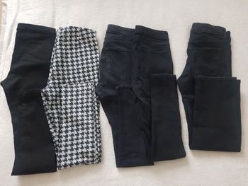 lot 5 pantalons noirs H&M femme T36