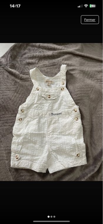 Salopette  6 mois neuf marque grain de blé