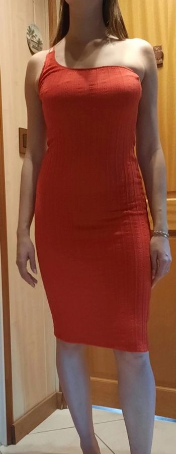 Robe longue rouge Zara M