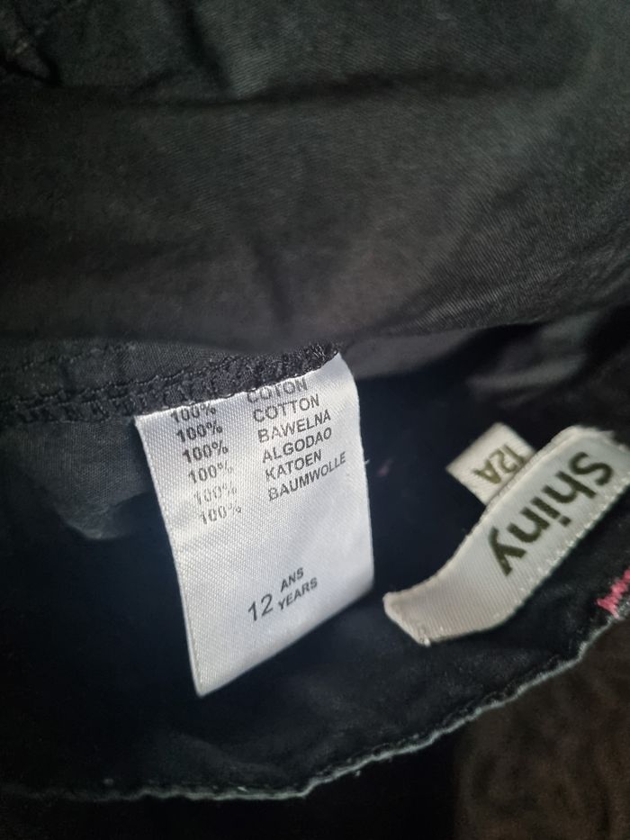Pantalon noir multiples poches 12ans - photo numéro 4