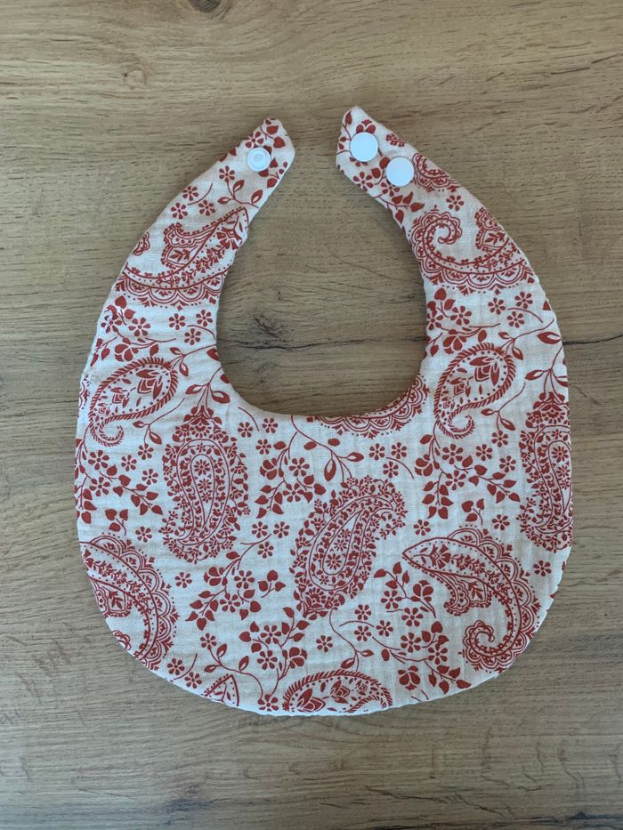 Bavoir bébé / enfant à col Claudine - photo numéro 3