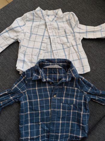 Lots deux chemises garçon bébé