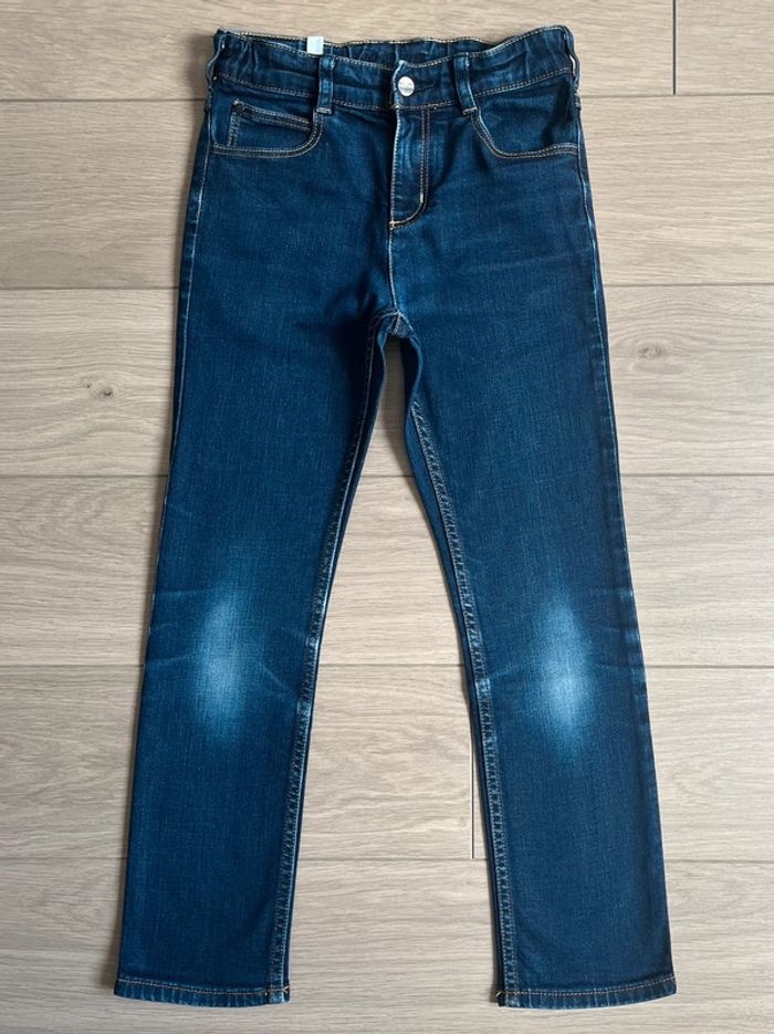 Pantalon straight en denim avec taille ajustable Jacadi T-8 ans - photo numéro 3