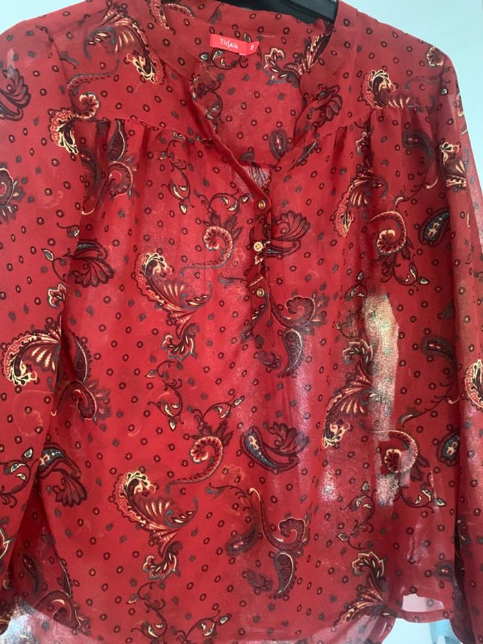 Blouse transparente Tissaia taille 40 manches longues - photo numéro 4