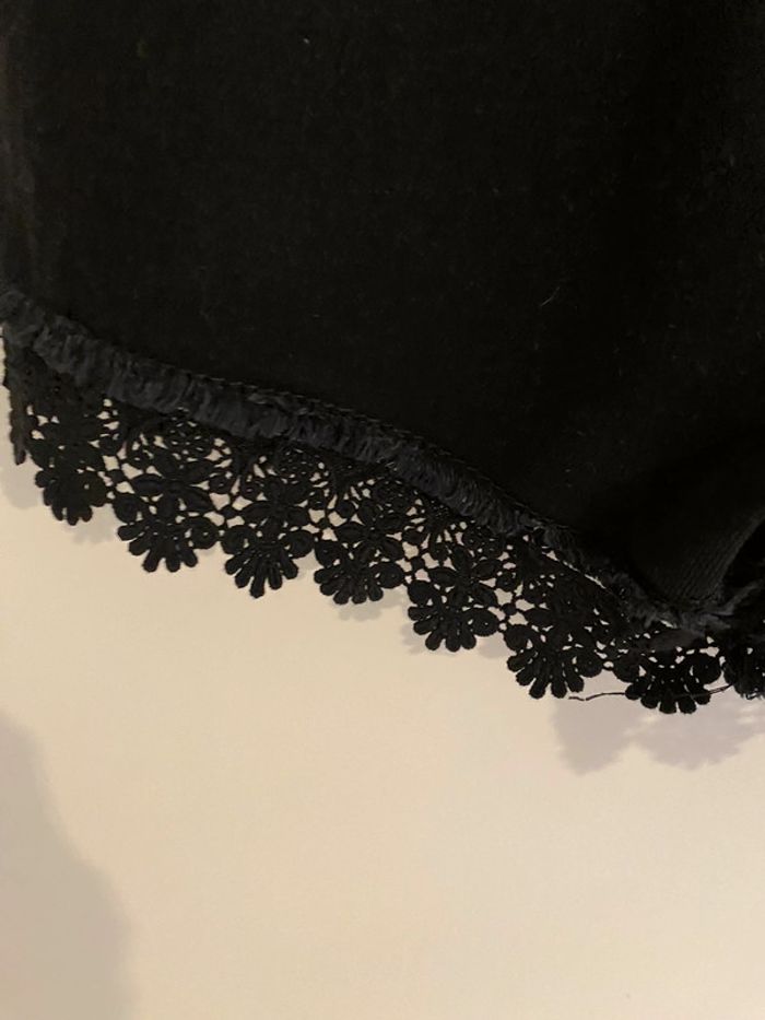 Short en jean noir à bretelles Gémo - photo numéro 3