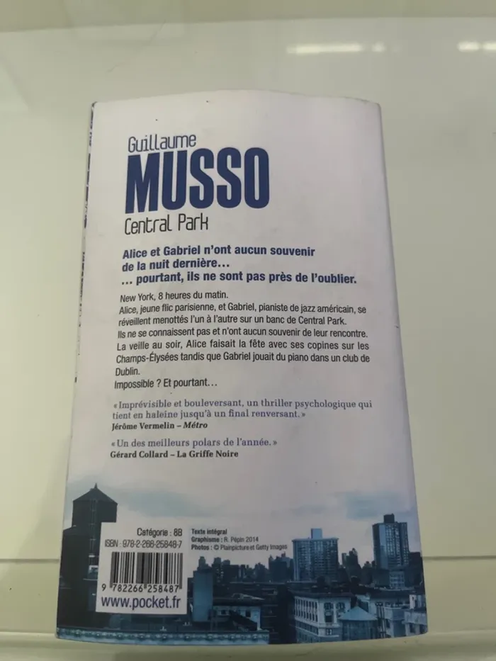 Central Park de Guillaume Musso - photo numéro 2