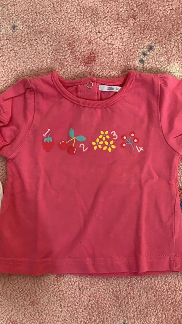 Lot de 2 teeshirt manches courtes 3 mois - photo numéro 2