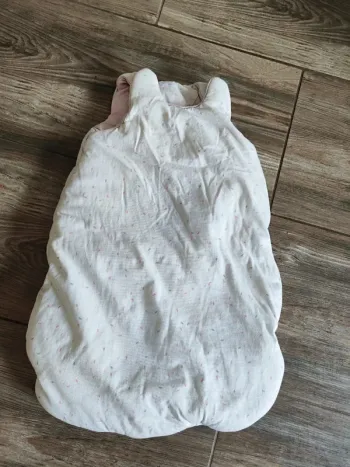 Gigoteuse blanc rose et gris Natalys Taille 0 (54 cm)