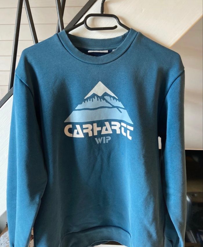 Sweat Carhartt bleu taille S Homme neuf
