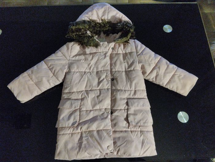 Manteau rose clair 24 mois