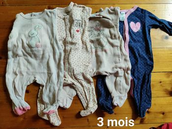 4 pyjamas légers fille 3m
