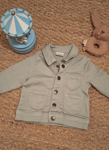 Veste 6 mois vert d'eau
